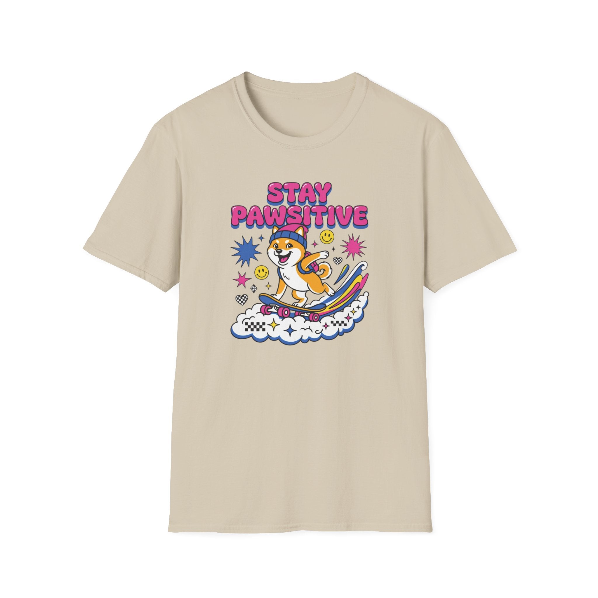 Stay Pawsitive Shiba T-Shirt