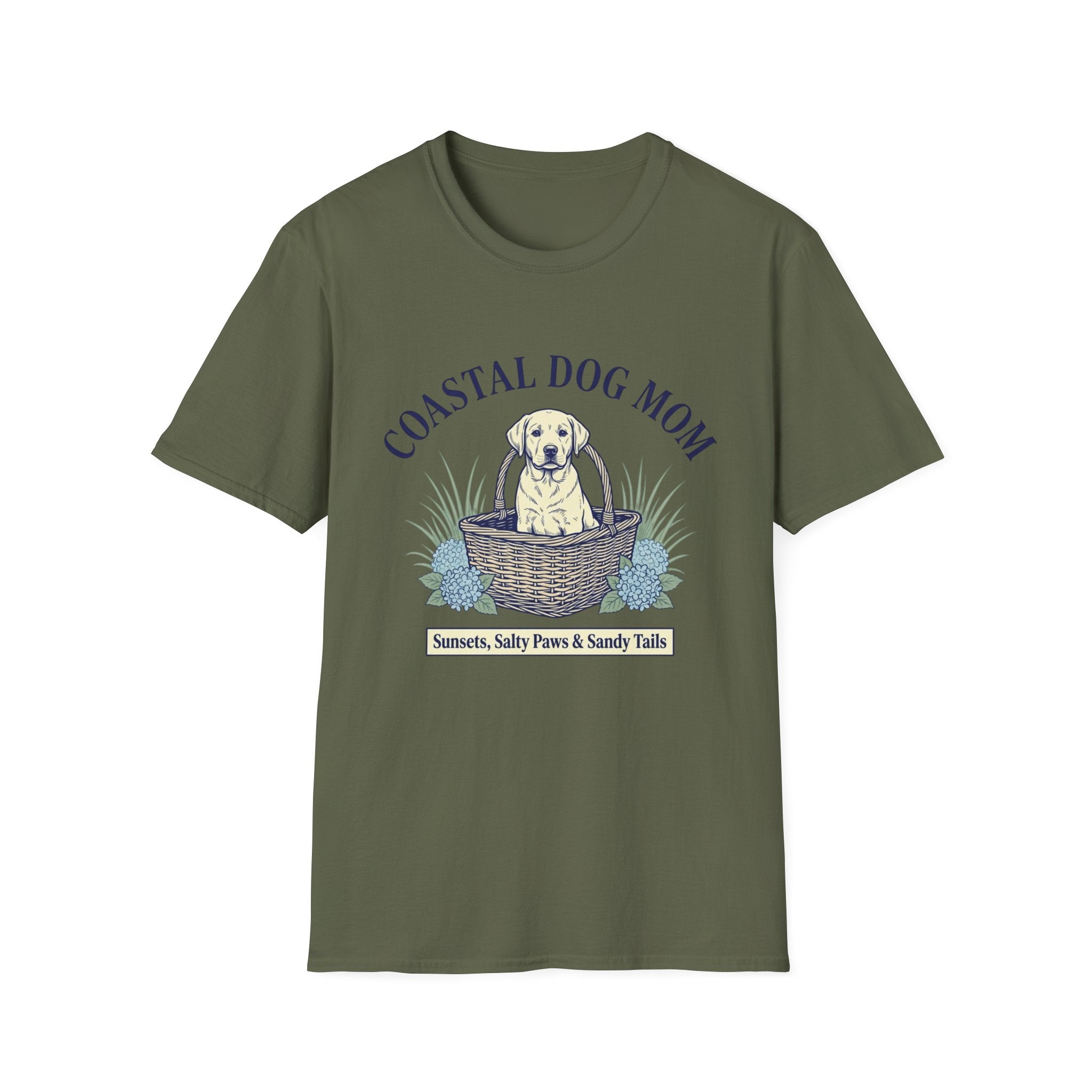 Coastal Dog Mom T-Shirt