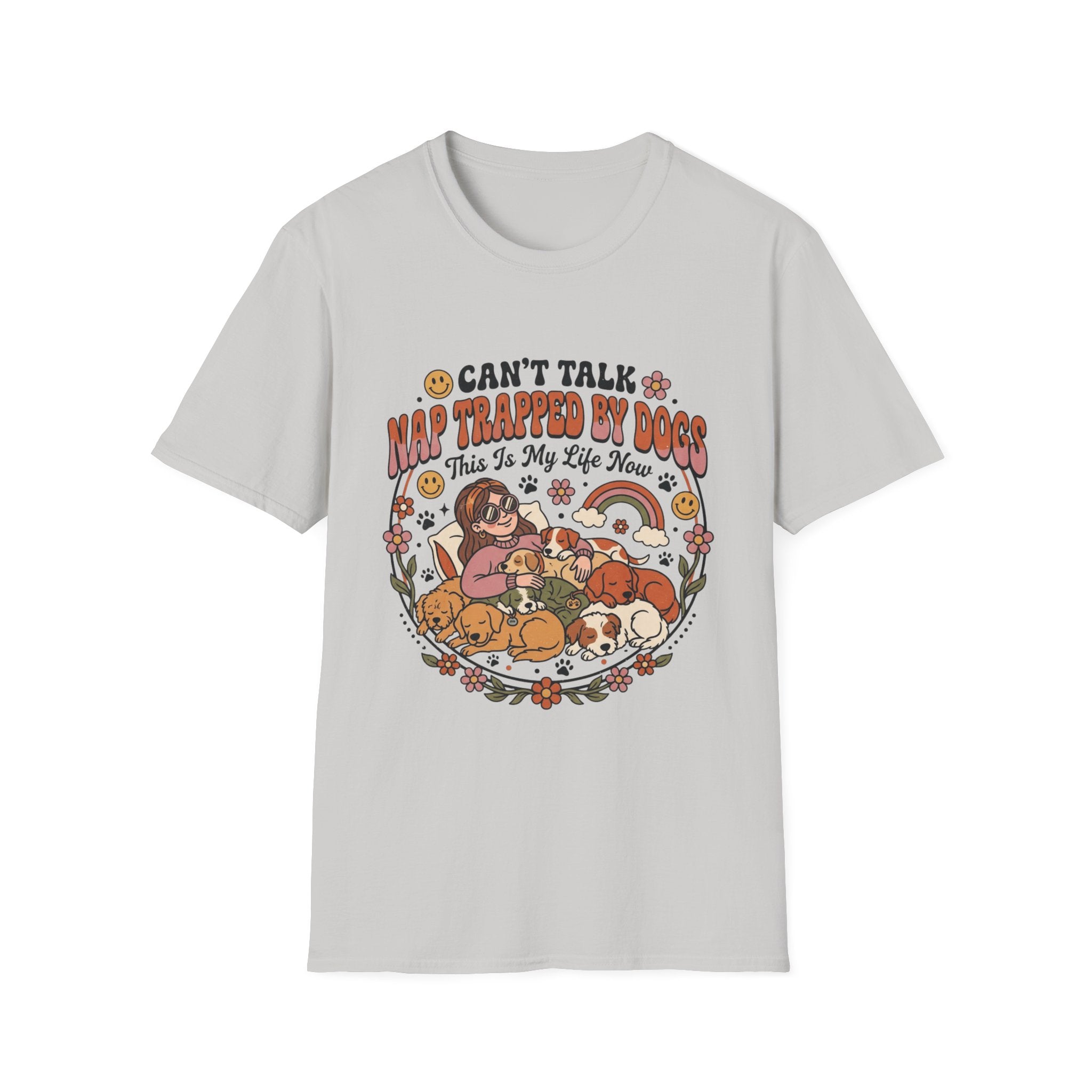 Can't Talk, Nap Trapped By Dogs T-Shirt