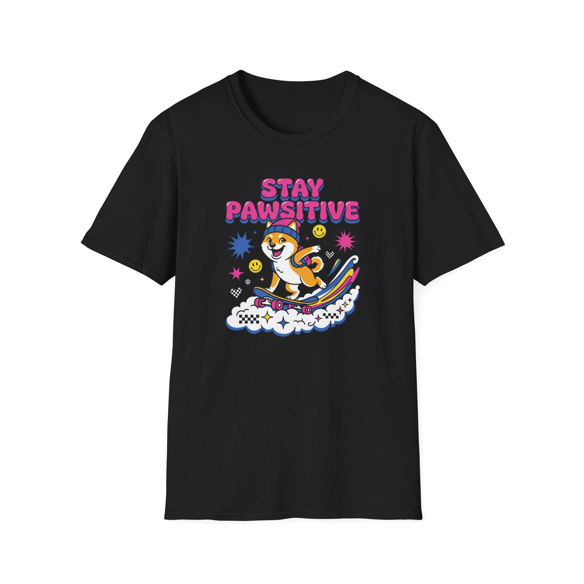 Stay Pawsitive Shiba T-Shirt