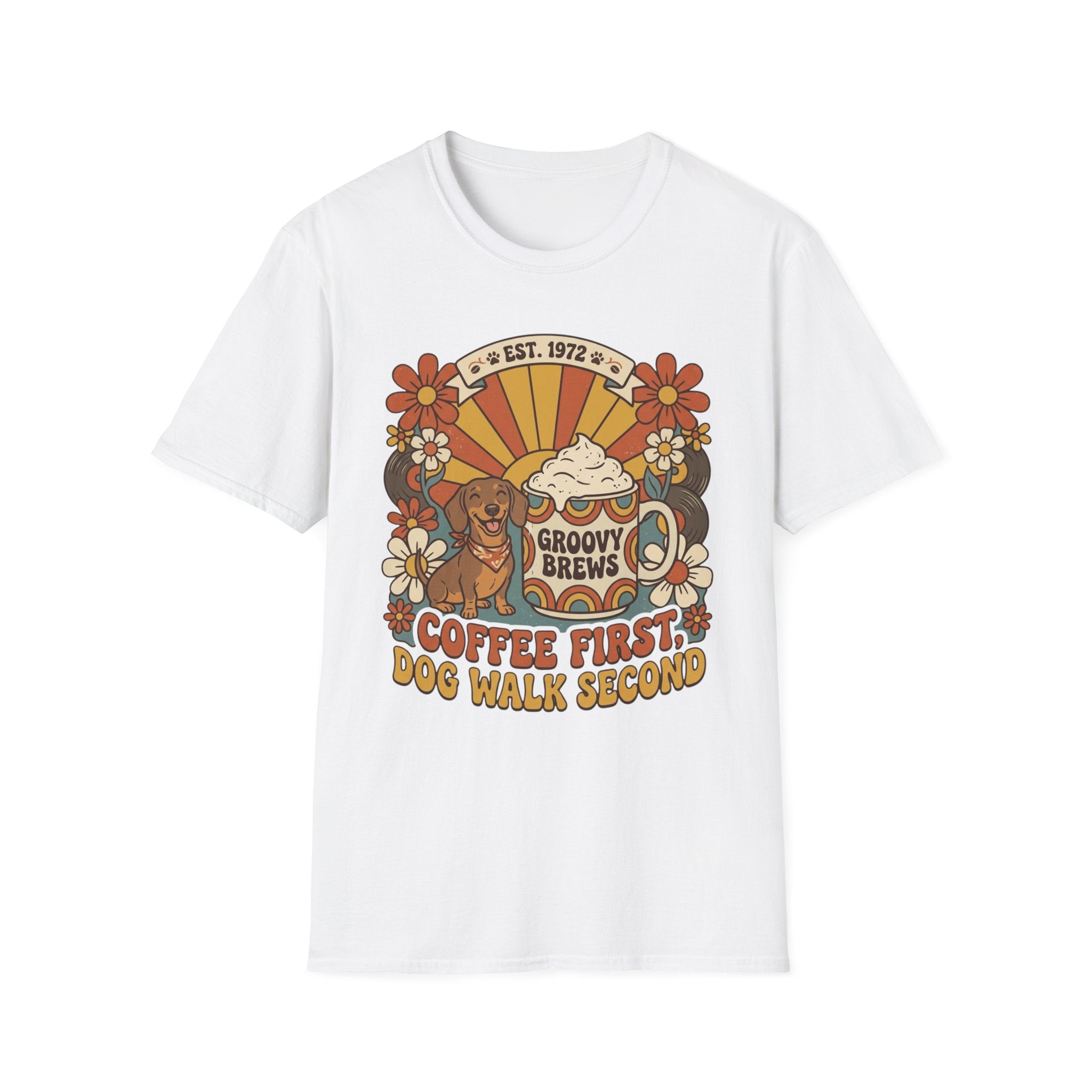 Coffee First, Dog Walks Second T-Shirt
