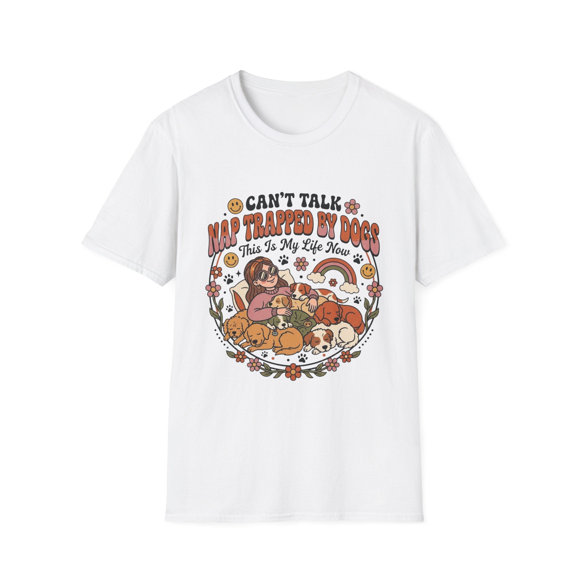 Can't Talk, Nap Trapped By Dogs T-Shirt