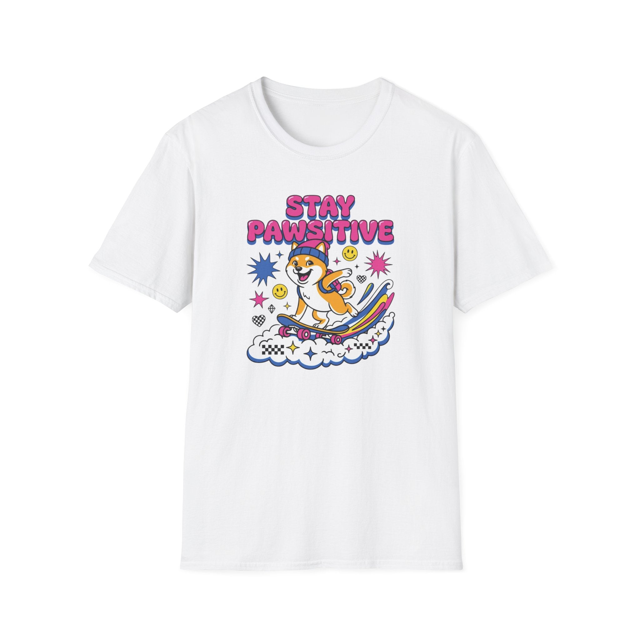 Stay Pawsitive Shiba T-Shirt