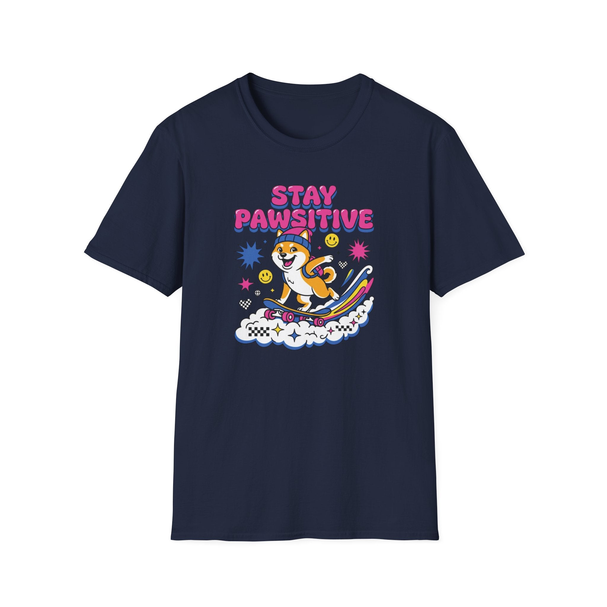Stay Pawsitive Shiba T-Shirt