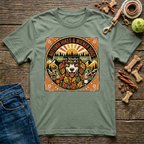 Autumn Hikes and Wiener Dogs in Military Green dachshund fall t-shirt - Paws & Reflect Shop