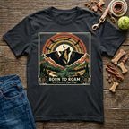 Born to Roam in Black adventure dog mom t-shirt - Paws & Reflect Shop