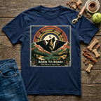 Born to Roam in Navy adventure dog mom t-shirt - Paws & Reflect Shop