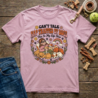 Can't Talk Nap Trapped By Dogs in Light Pink funny dog mom tee - Paws & Reflect Shop