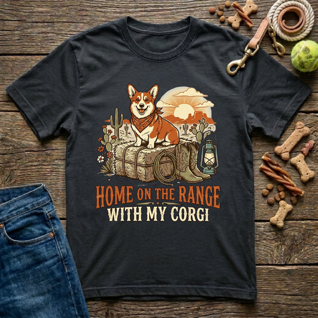 Home on the Range with my Corgi T-Shirt