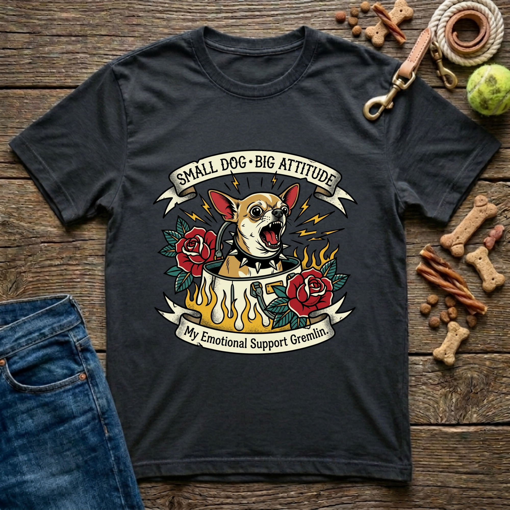 Small Dog, Big Attitude T-Shirt