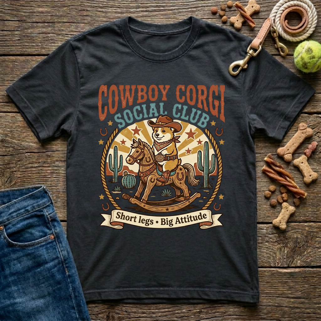 Cowboy Corgi Social Club T-Shirt