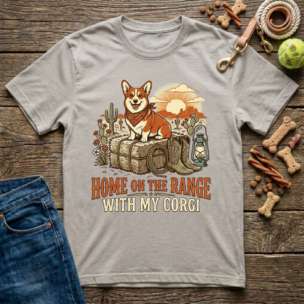 Home on the Range with my Corgi T-Shirt