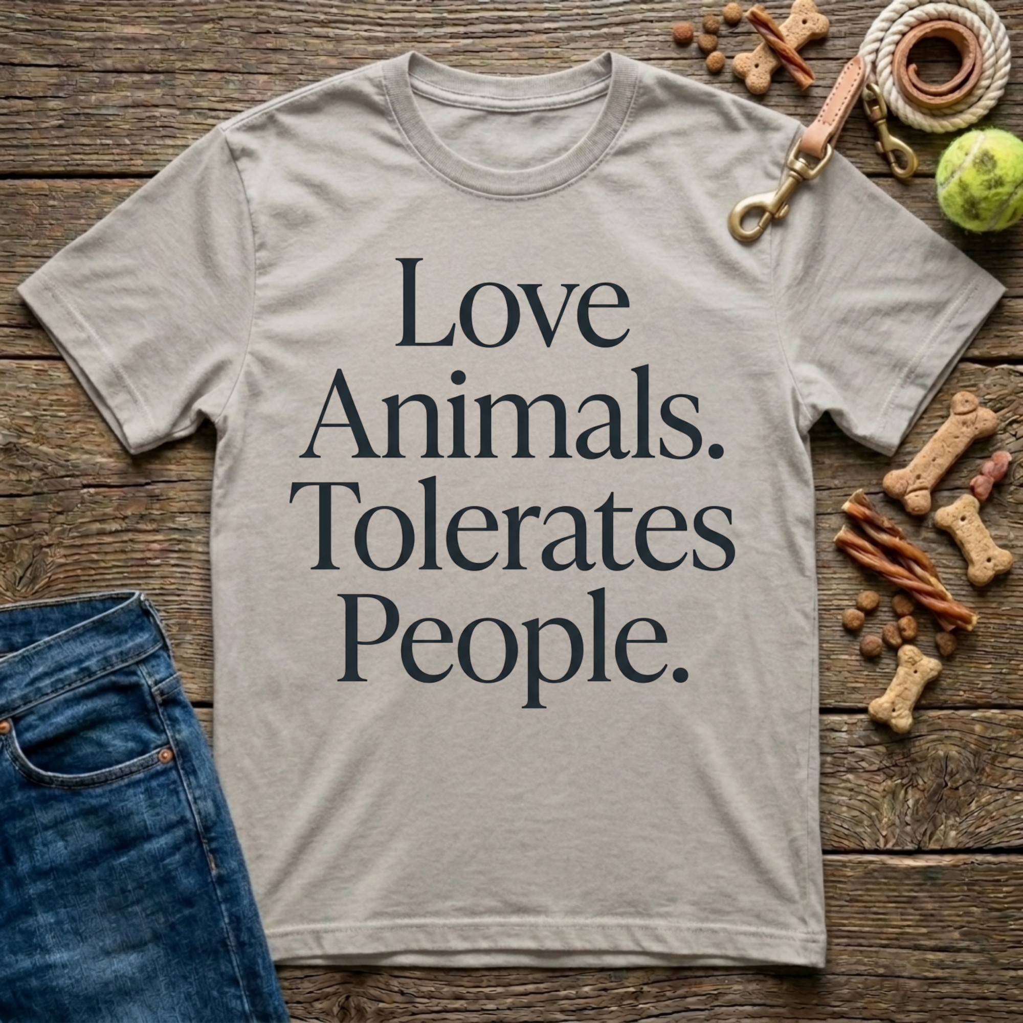 Loves Animals. Tolerates People T-Shirt