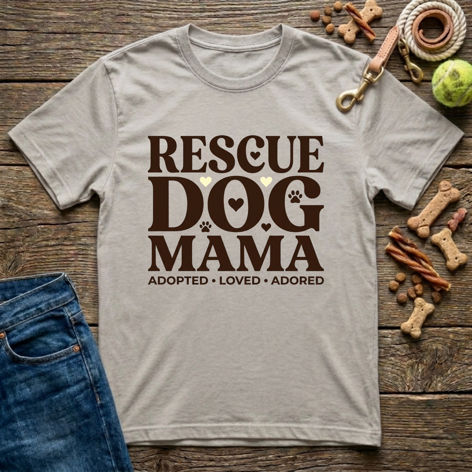 Rescue Dog Mama T-Shirt