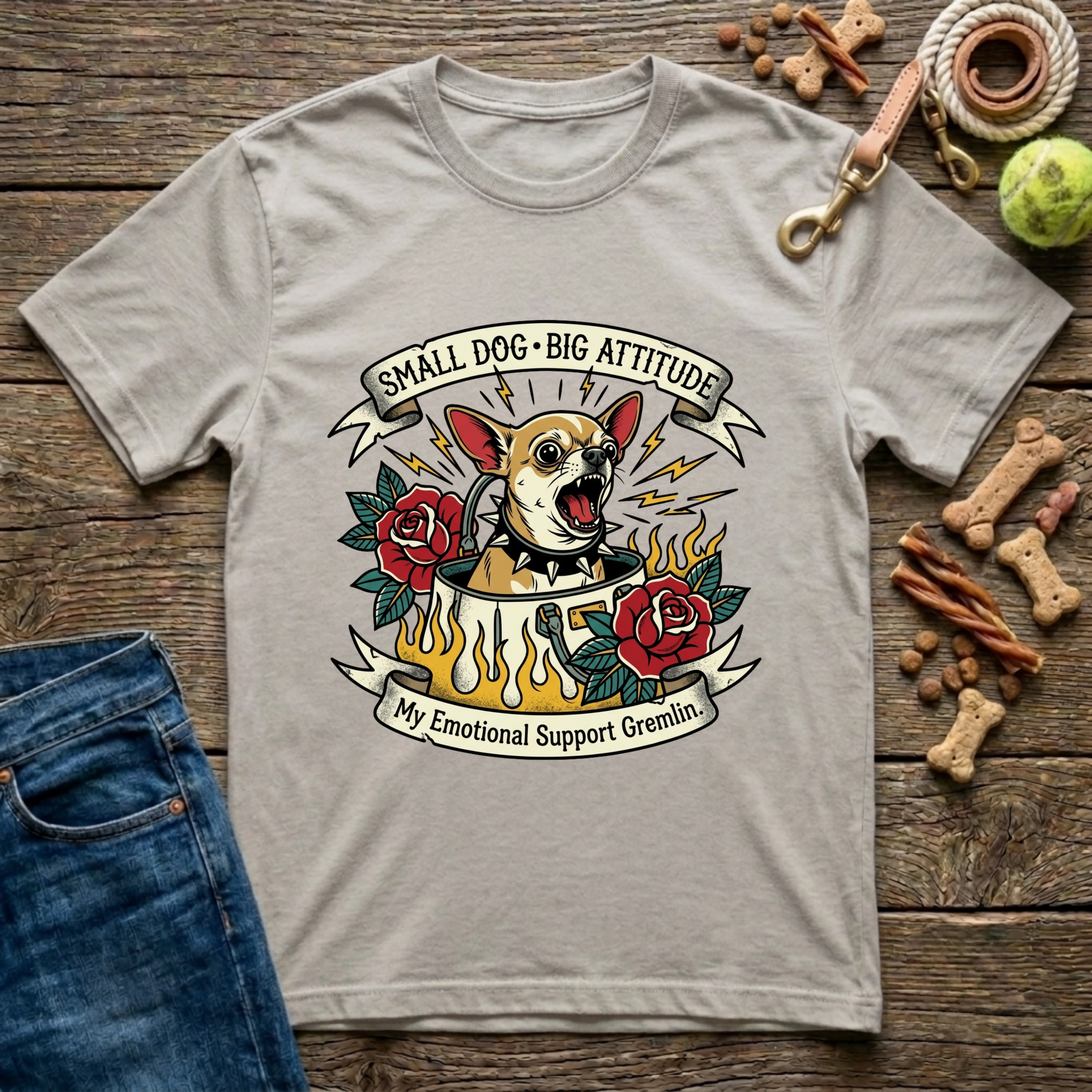 Small Dog, Big Attitude T-Shirt