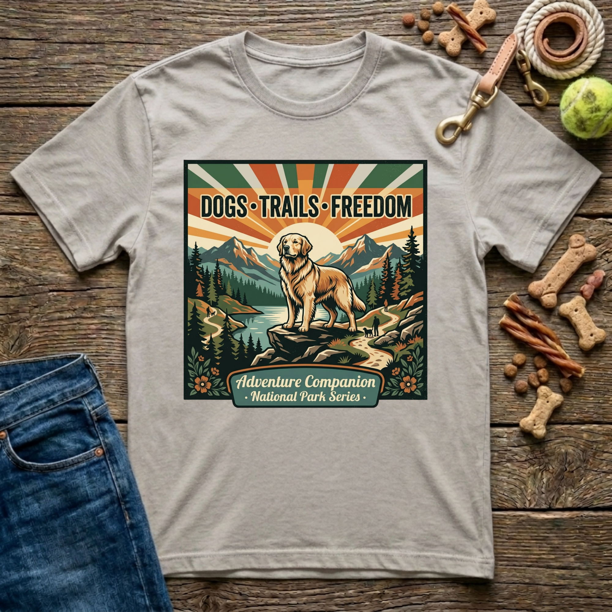 Dog, Trails, Freedom T-Shirt