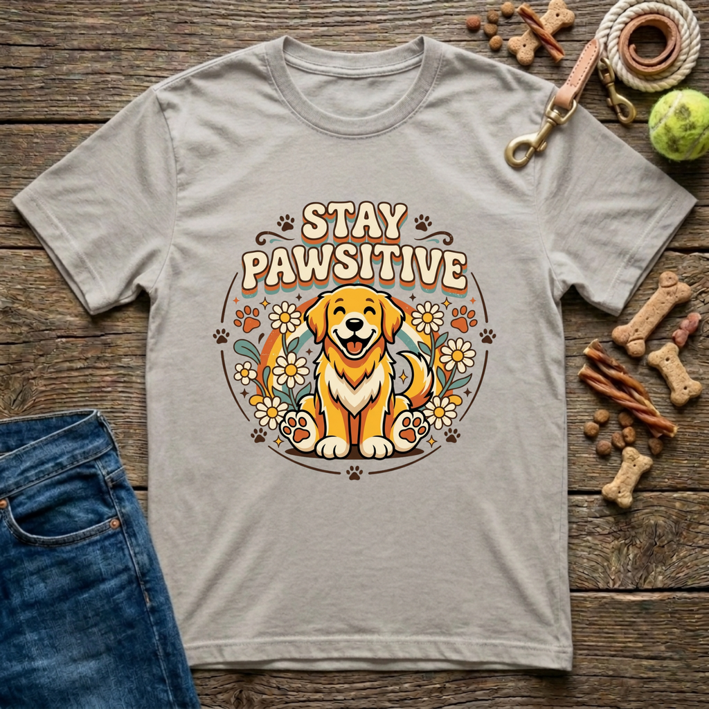 Stay Pawsitive T-Shirt