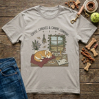 Coffee, Candles, & Canines T-Shirt