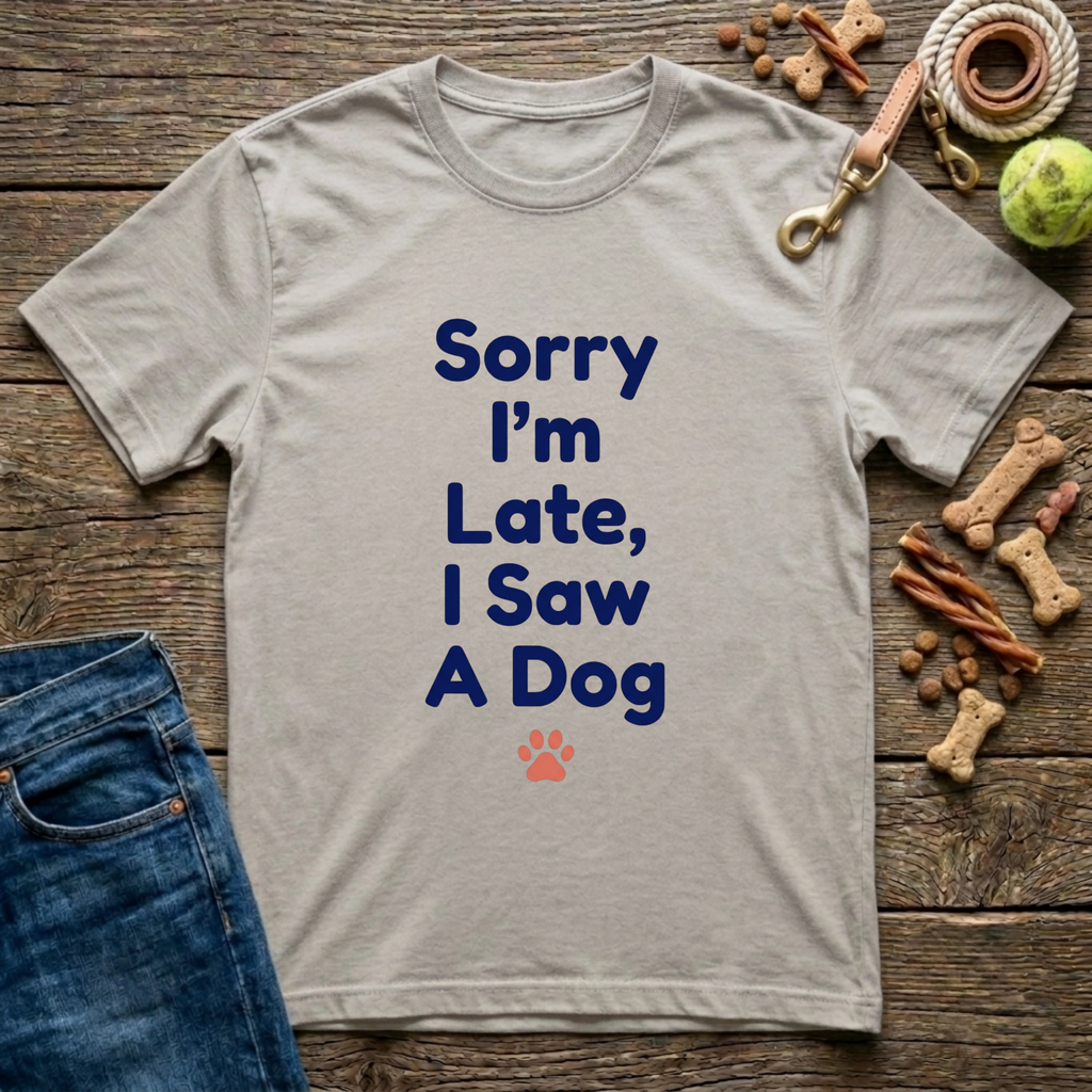 Sorry I’m Late, I Saw a Dog T-Shirt