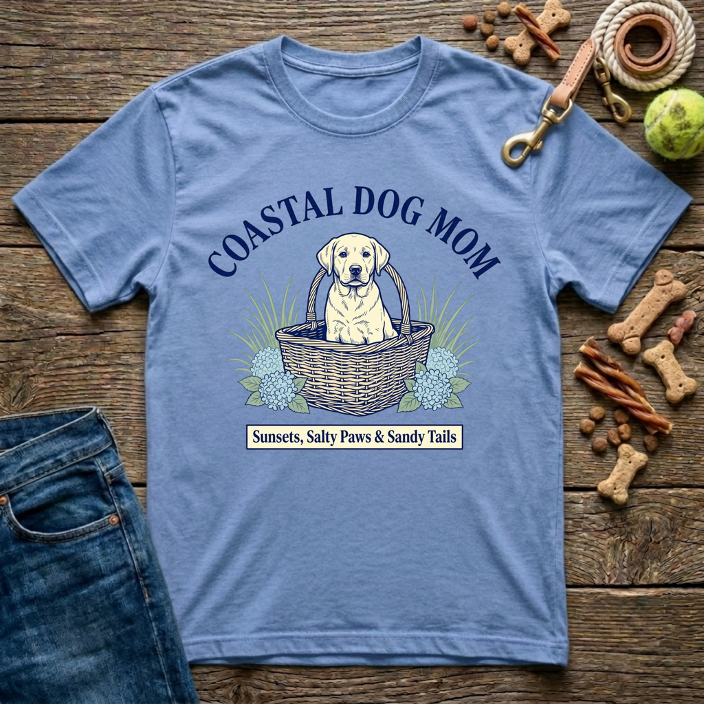 Coastal Dog Mom T-Shirt