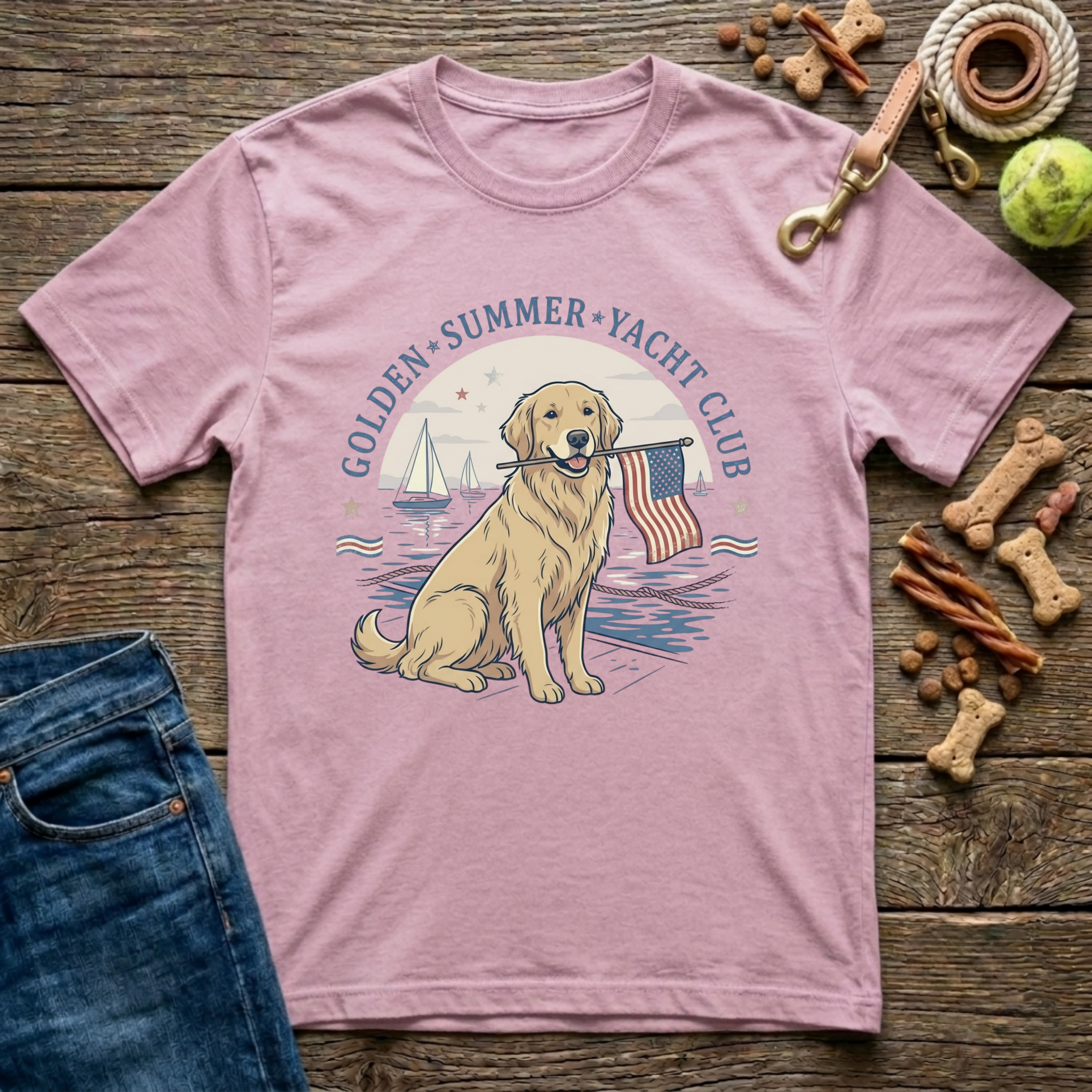 Golden Summer Yacht Club T-Shirt