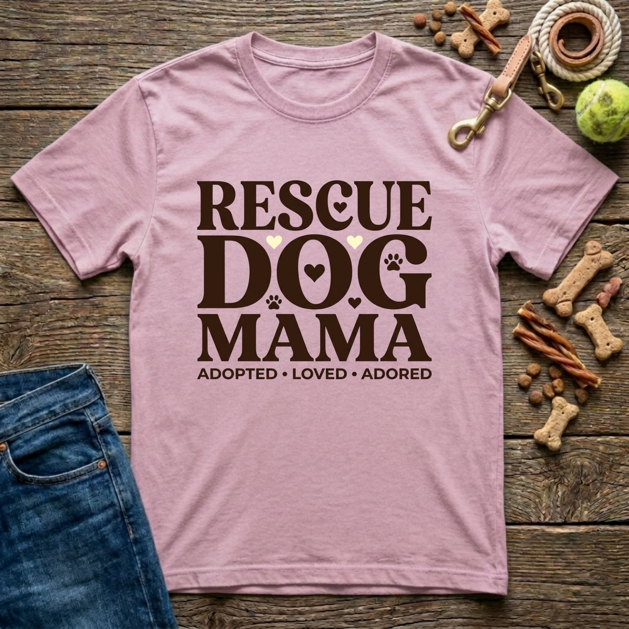 Rescue Dog Mama T-Shirt