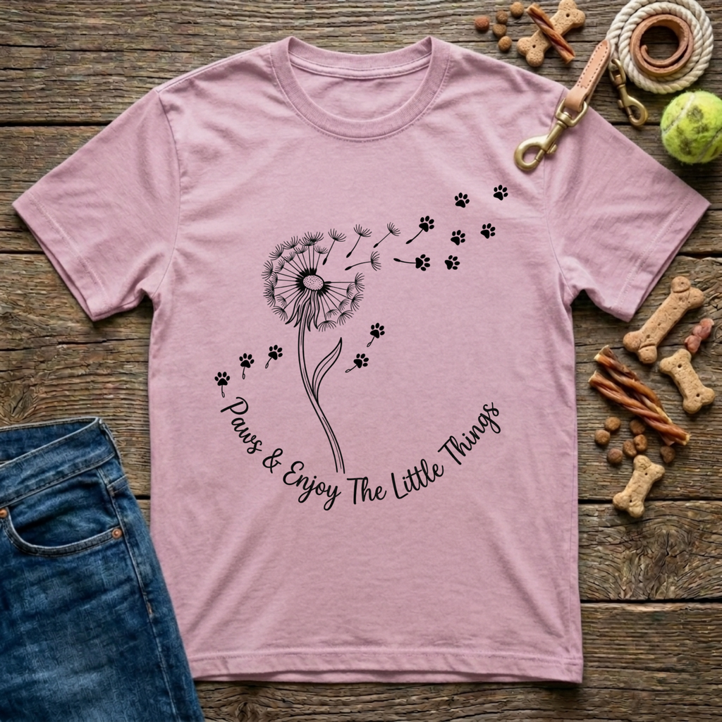 Paws & Enjoy The Little Things T-Shirt