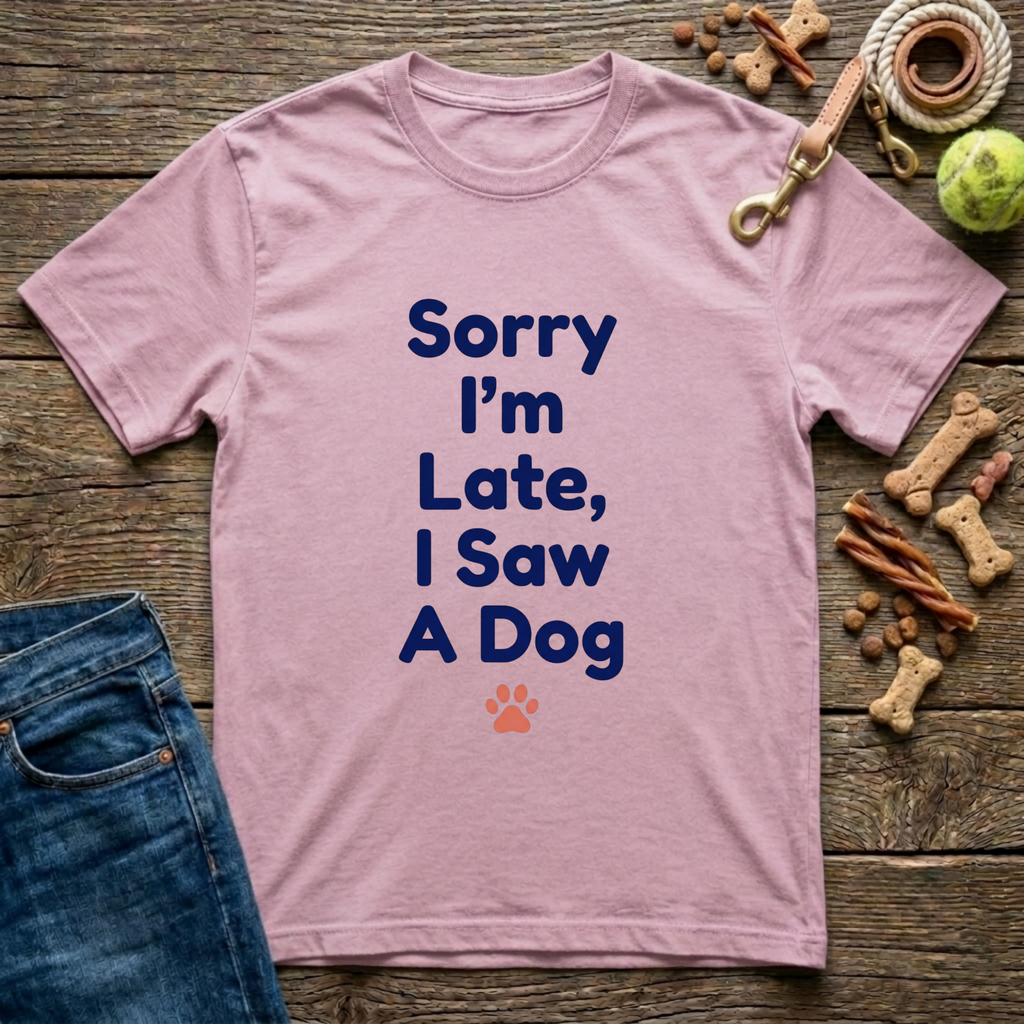 Sorry I’m Late, I Saw a Dog T-Shirt