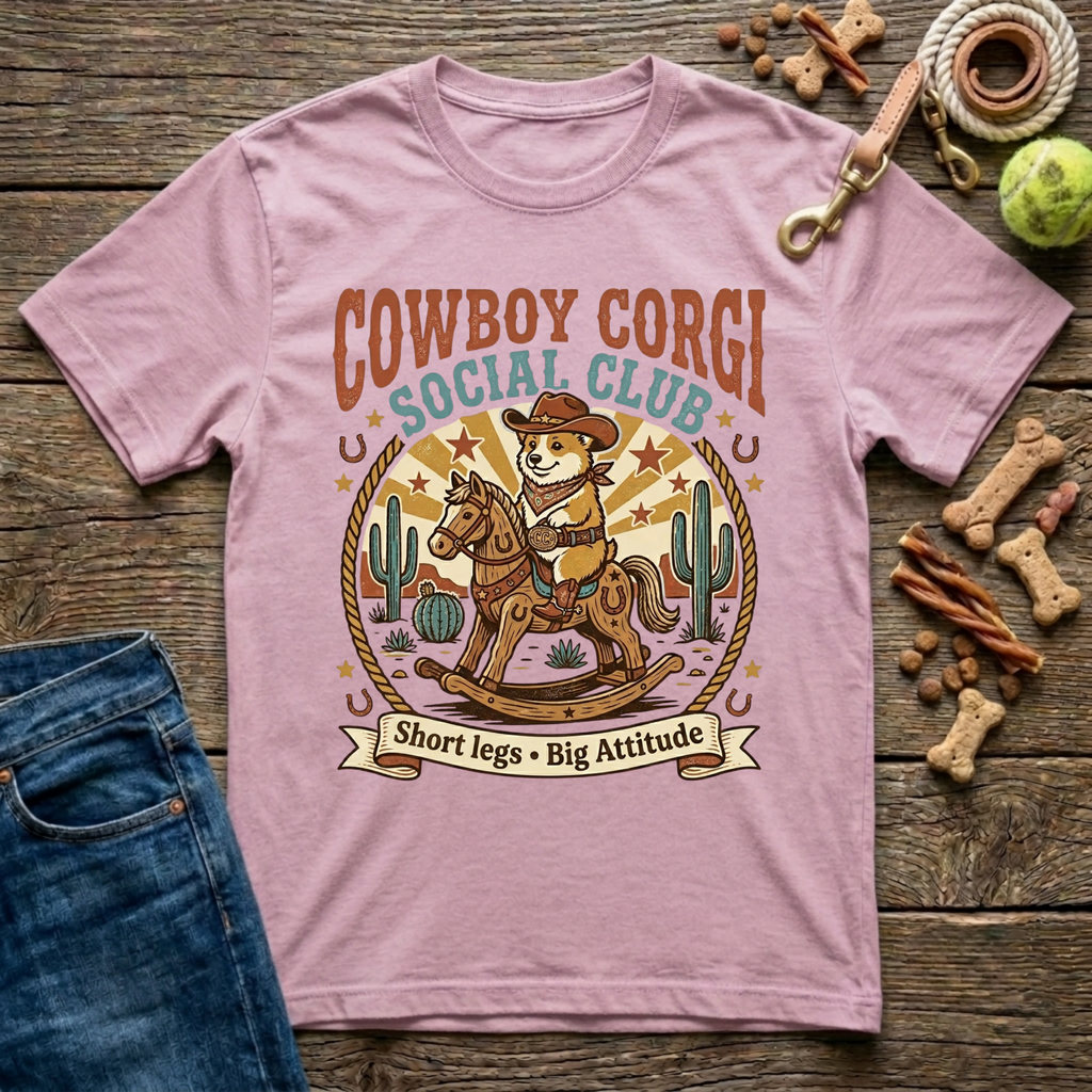 Cowboy Corgi Social Club T-Shirt