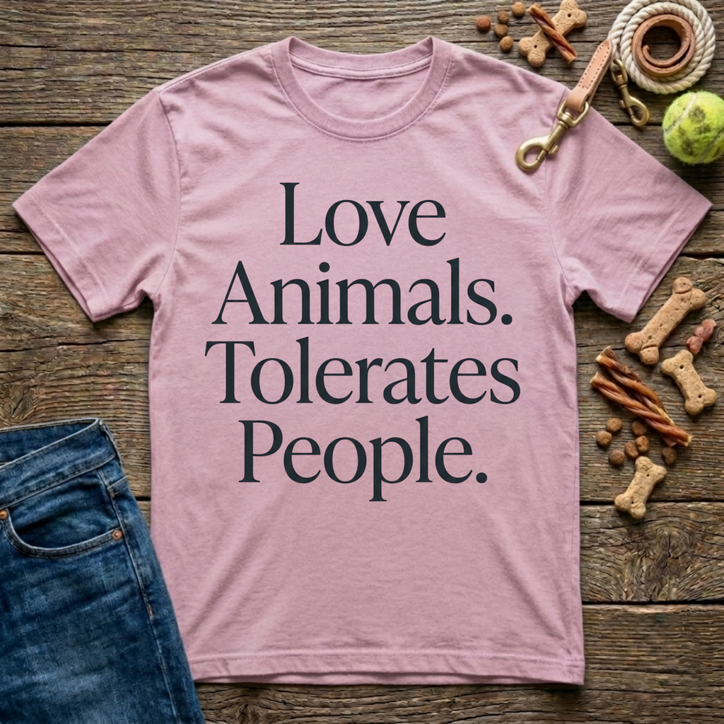 Loves Animals. Tolerates People T-Shirt