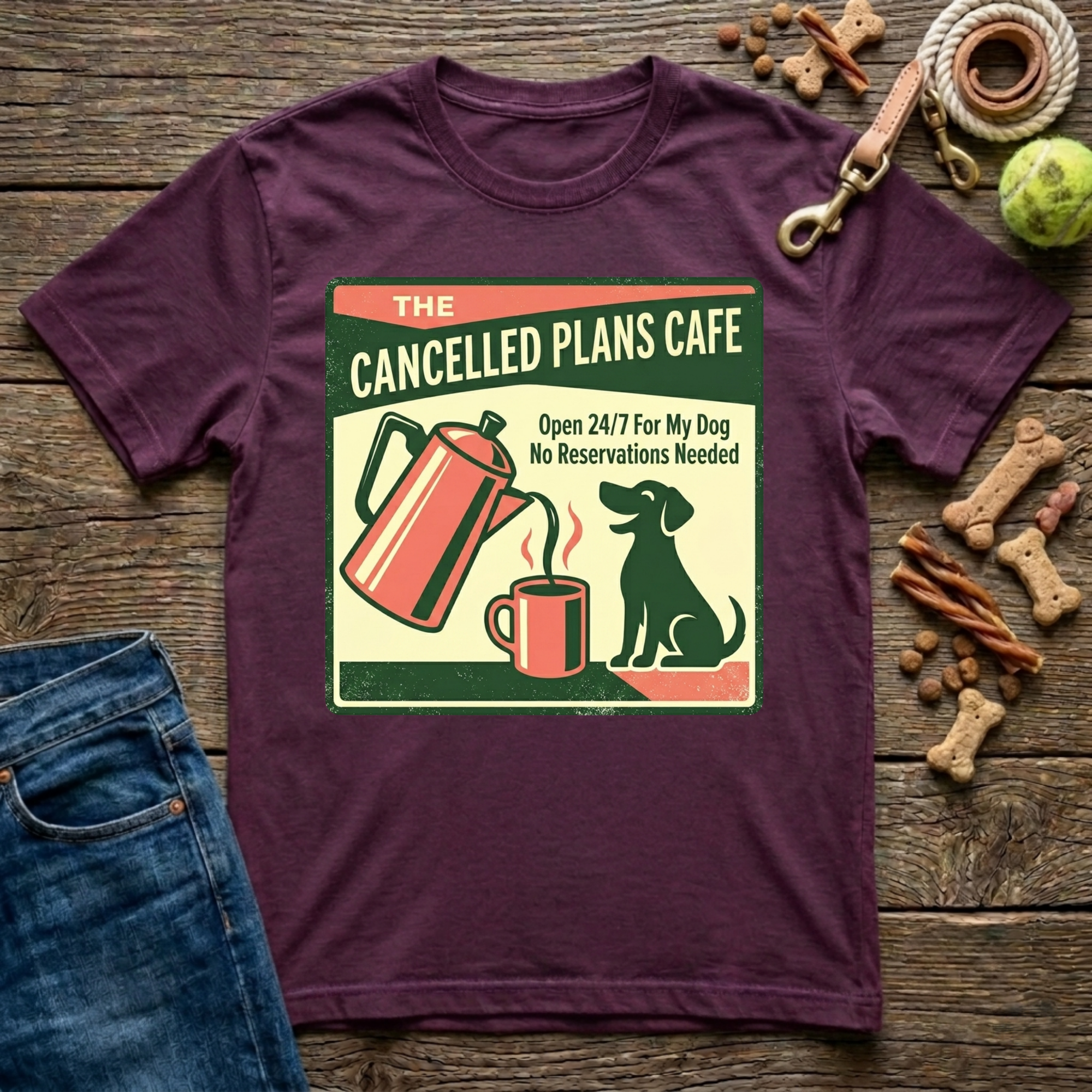 Cancelled Plans Cafe T-Shirt