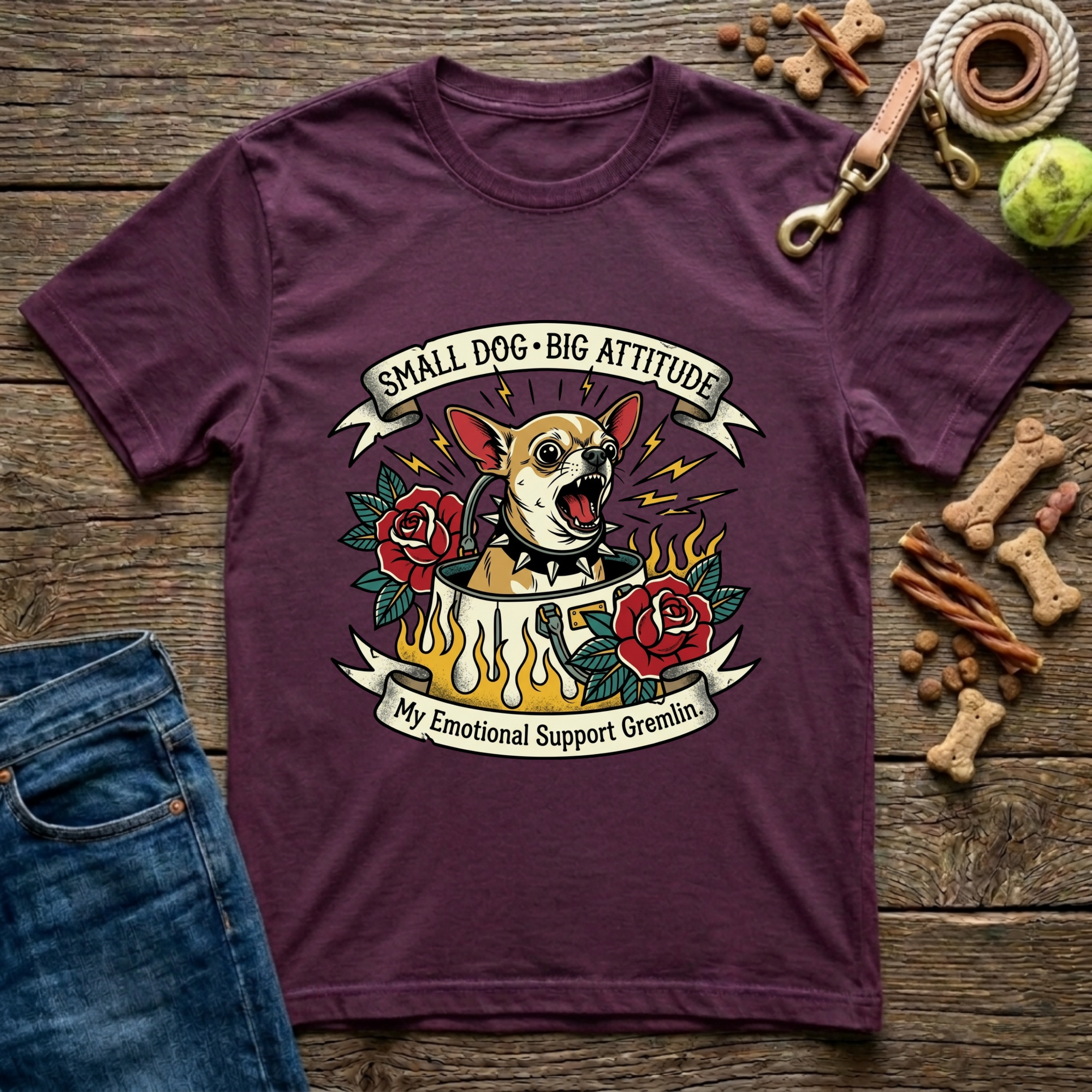 Small Dog, Big Attitude T-Shirt