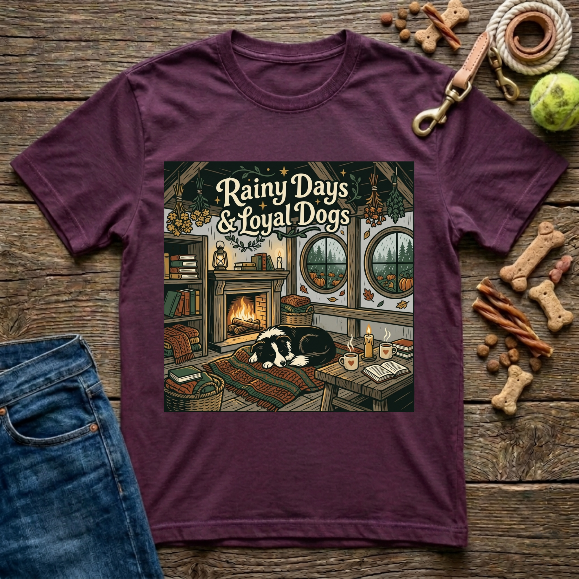 Rainy Days & Loyal Dogs T-Shirt