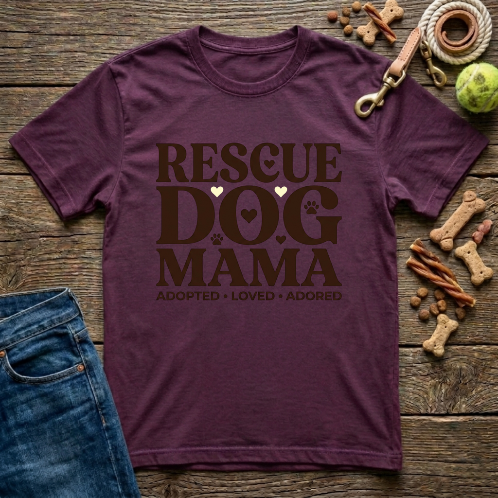 Rescue Dog Mama T-Shirt