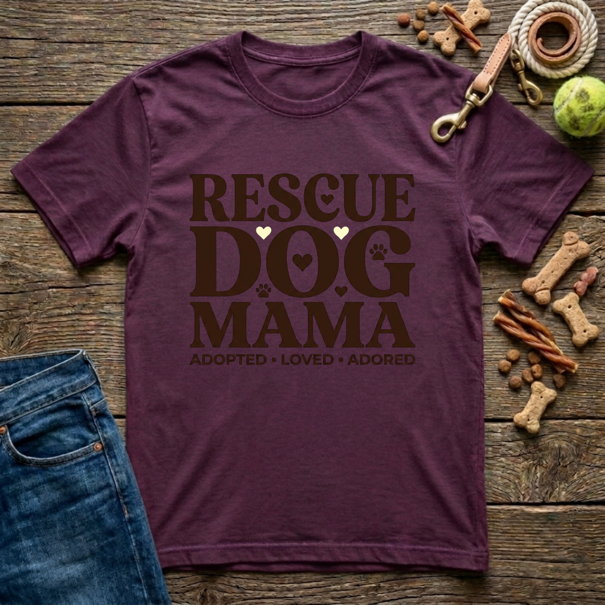Rescue Dog Mama T-Shirt