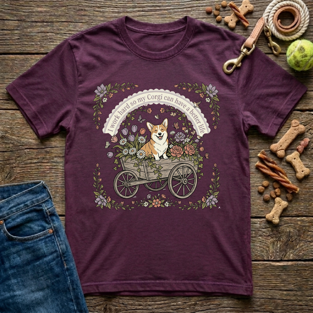 I Work Hard So My Corgi Can Have A Better Life T-Shirt