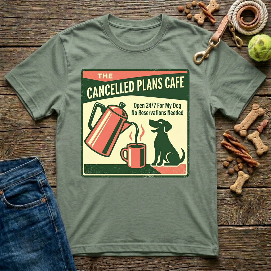 Cancelled Plans Cafe T-Shirt