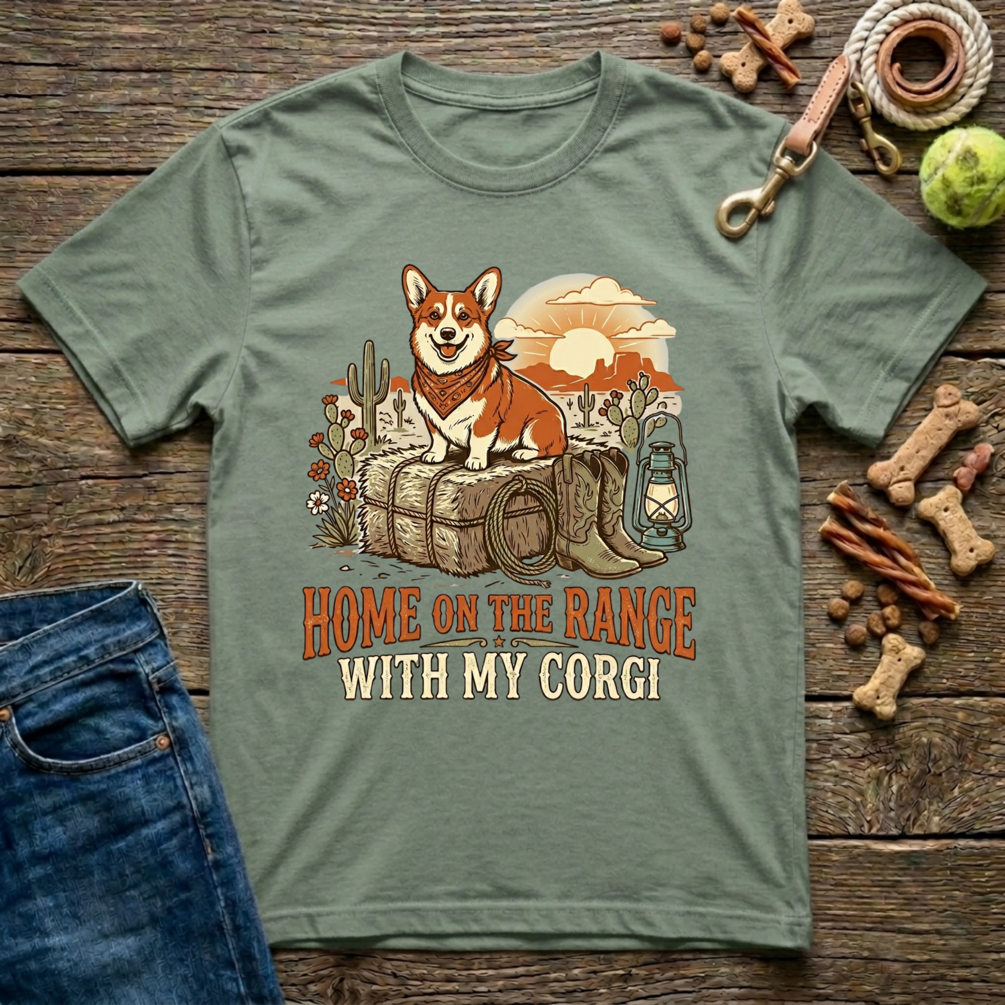 Home on the Range with my Corgi T-Shirt