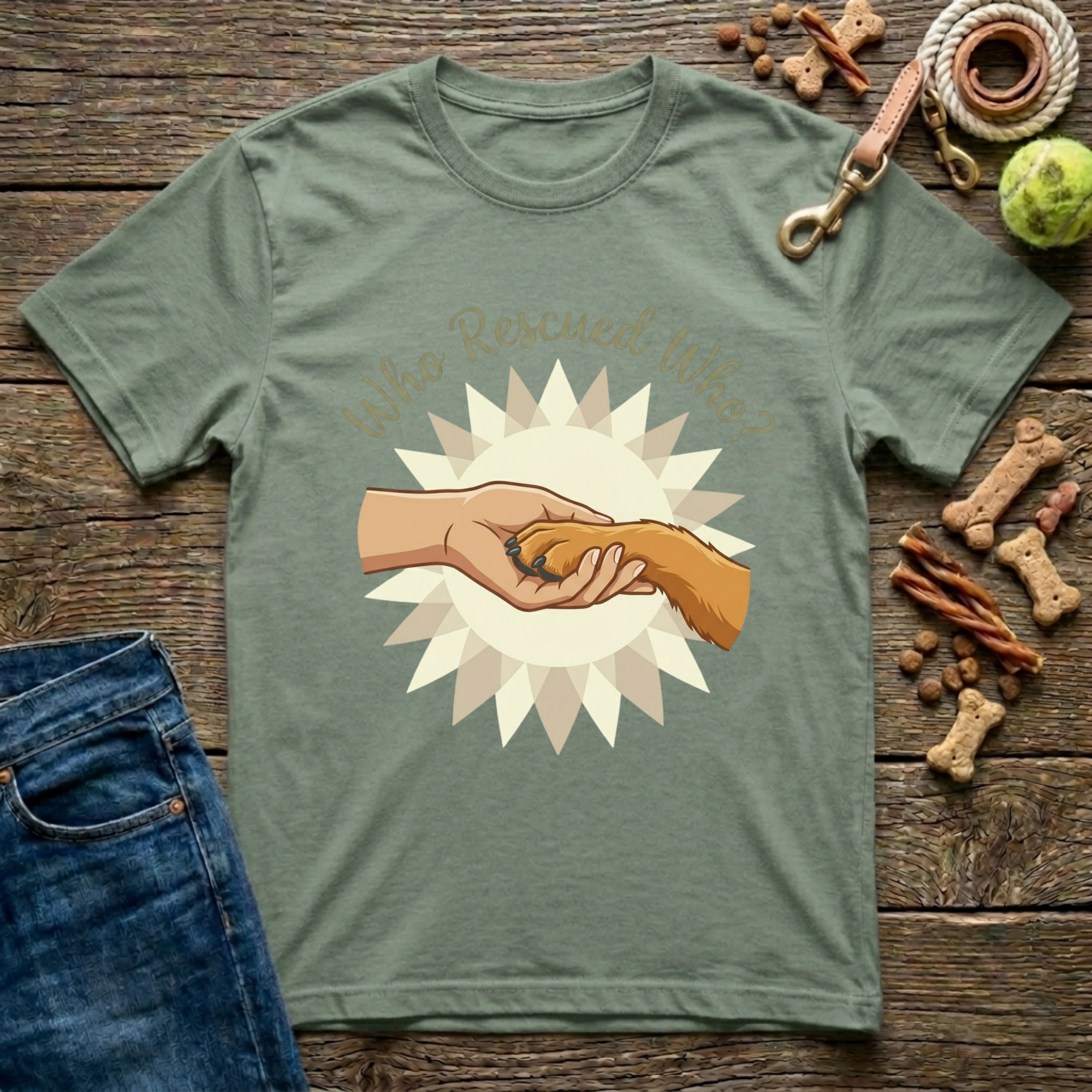 Who Rescued Who? T-Shirt