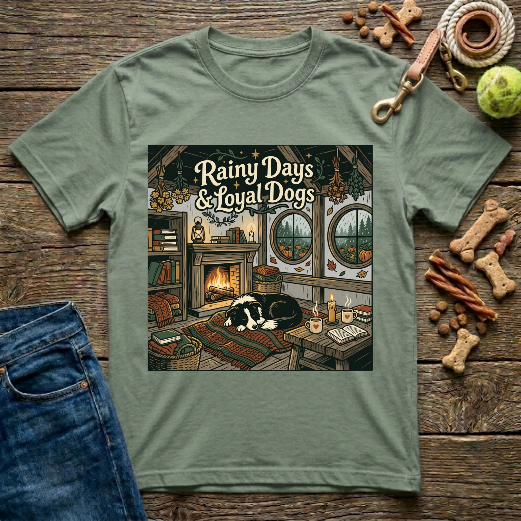 Rainy Days & Loyal Dogs T-Shirt