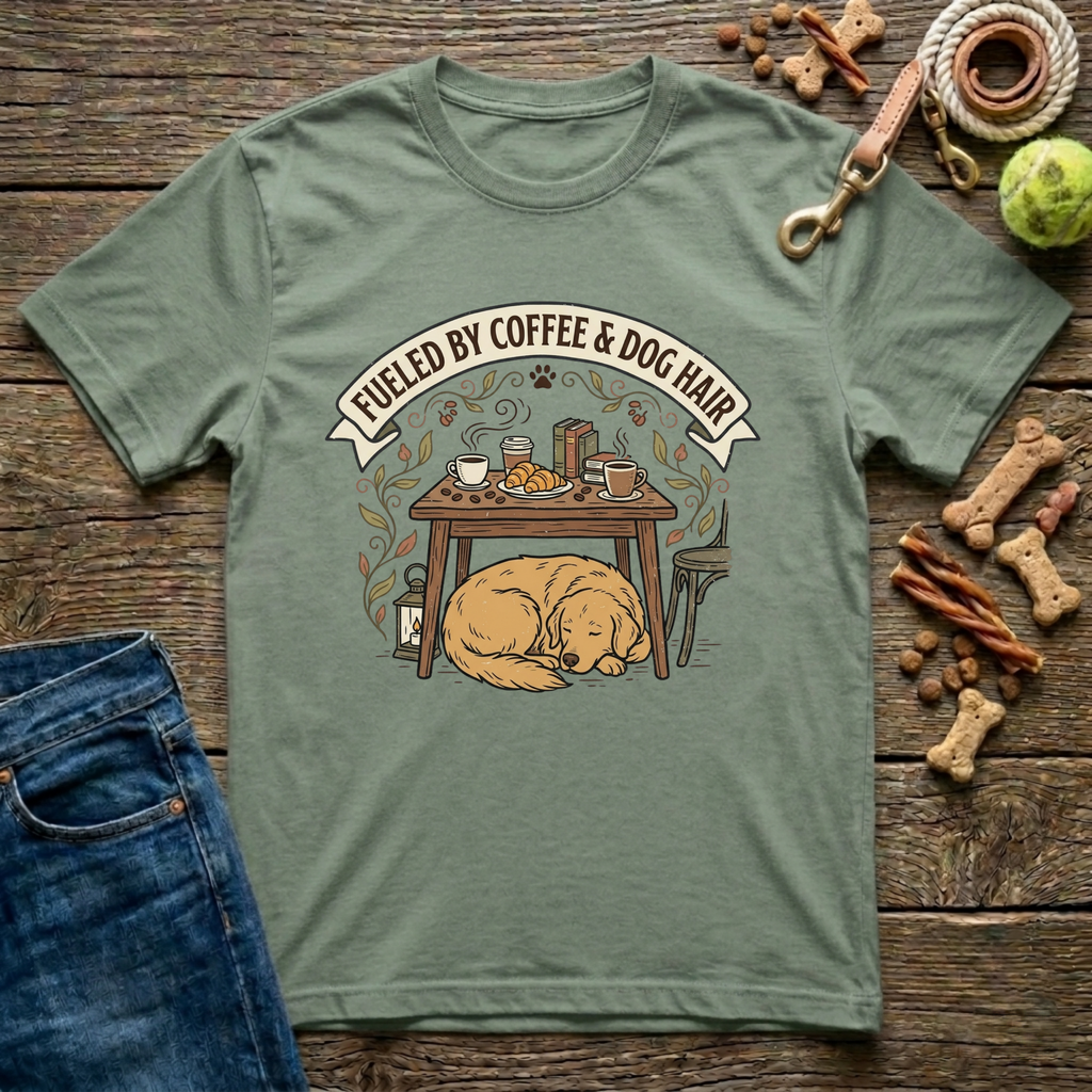 Fueled by Coffee & Dog Hair T-Shirt