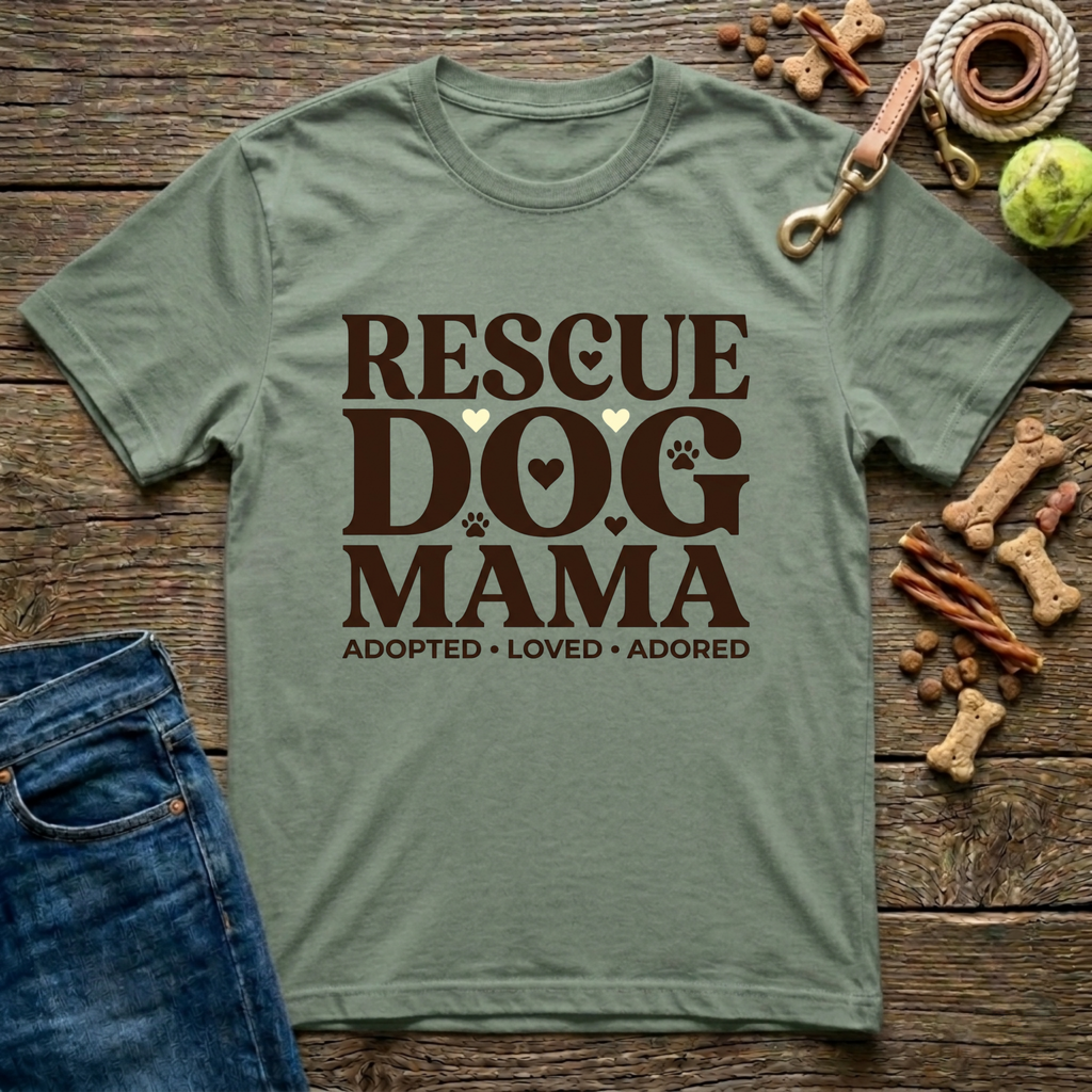 Rescue Dog Mama T-Shirt