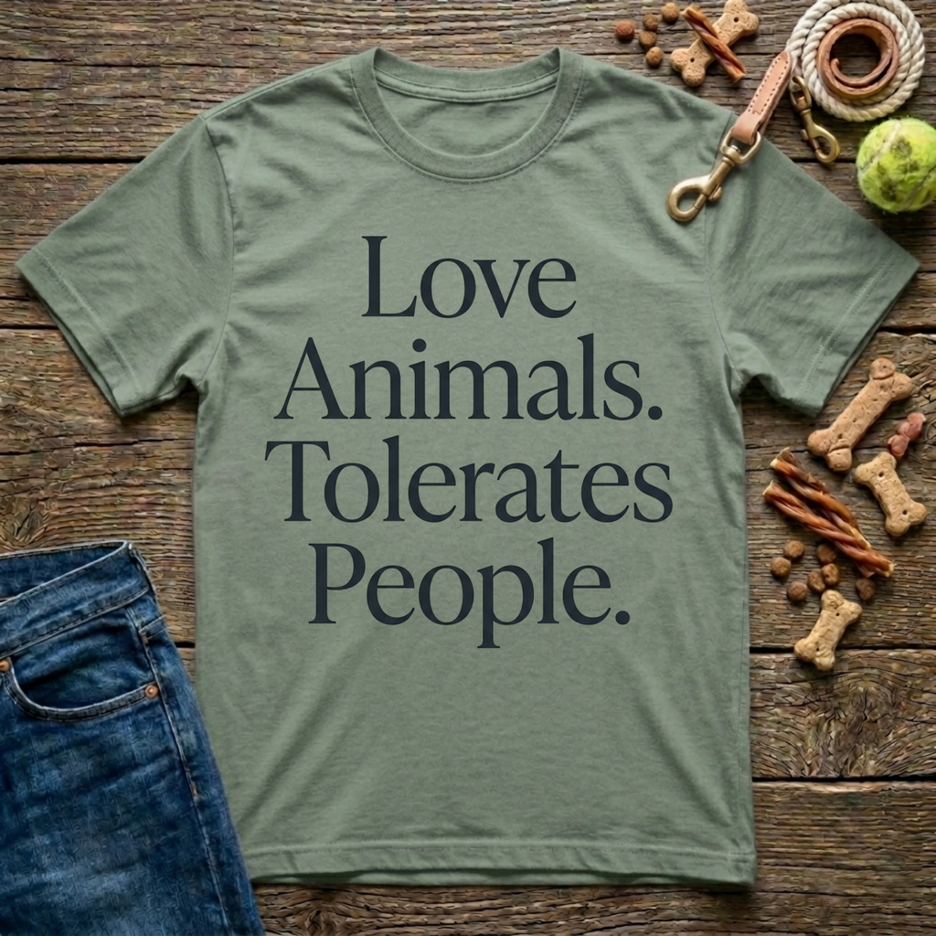 Loves Animals. Tolerates People T-Shirt
