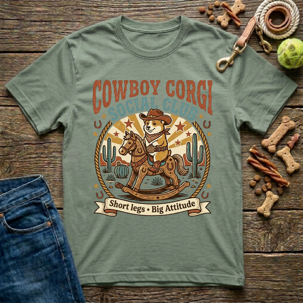 Cowboy Corgi Social Club T-Shirt