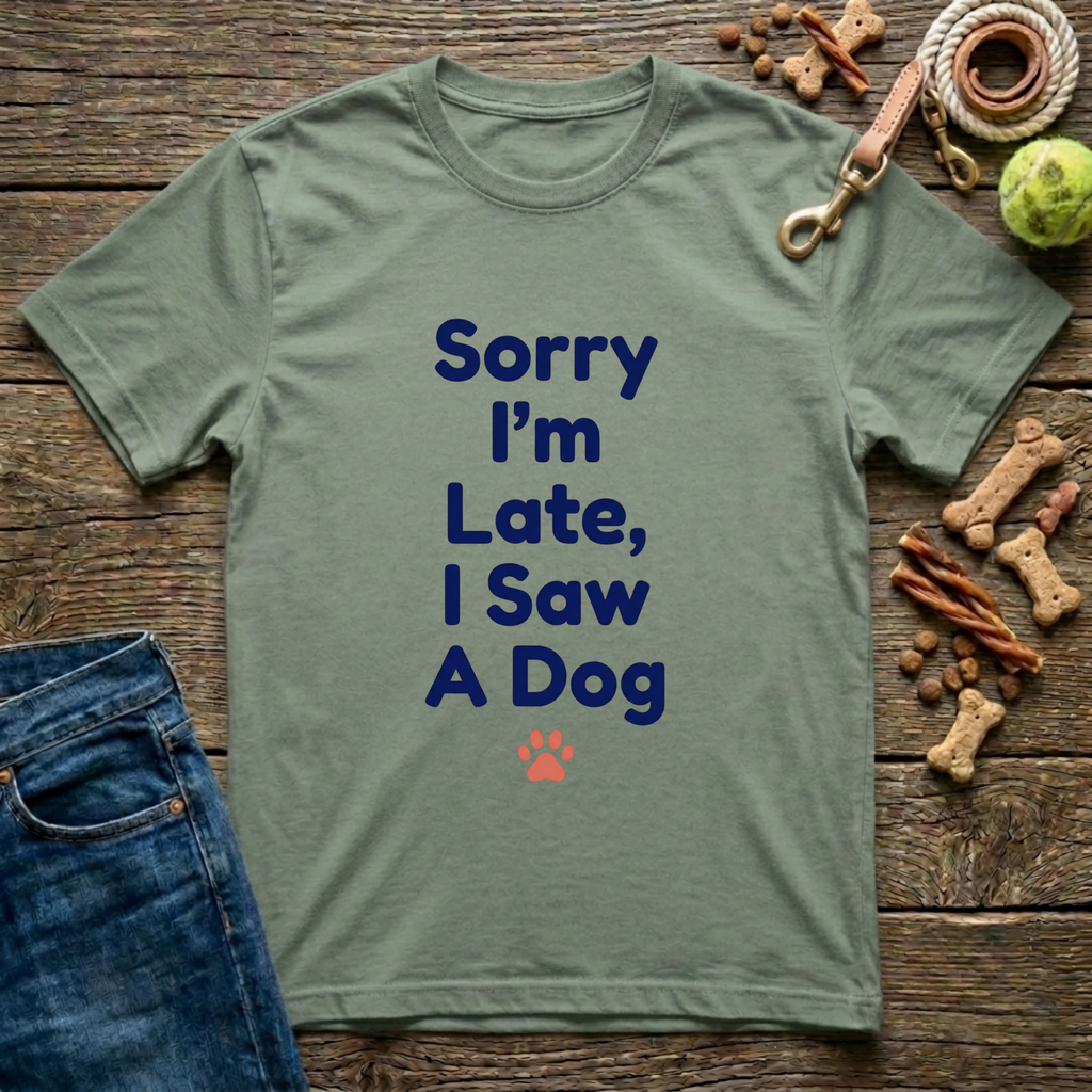 Sorry I’m Late, I Saw a Dog T-Shirt