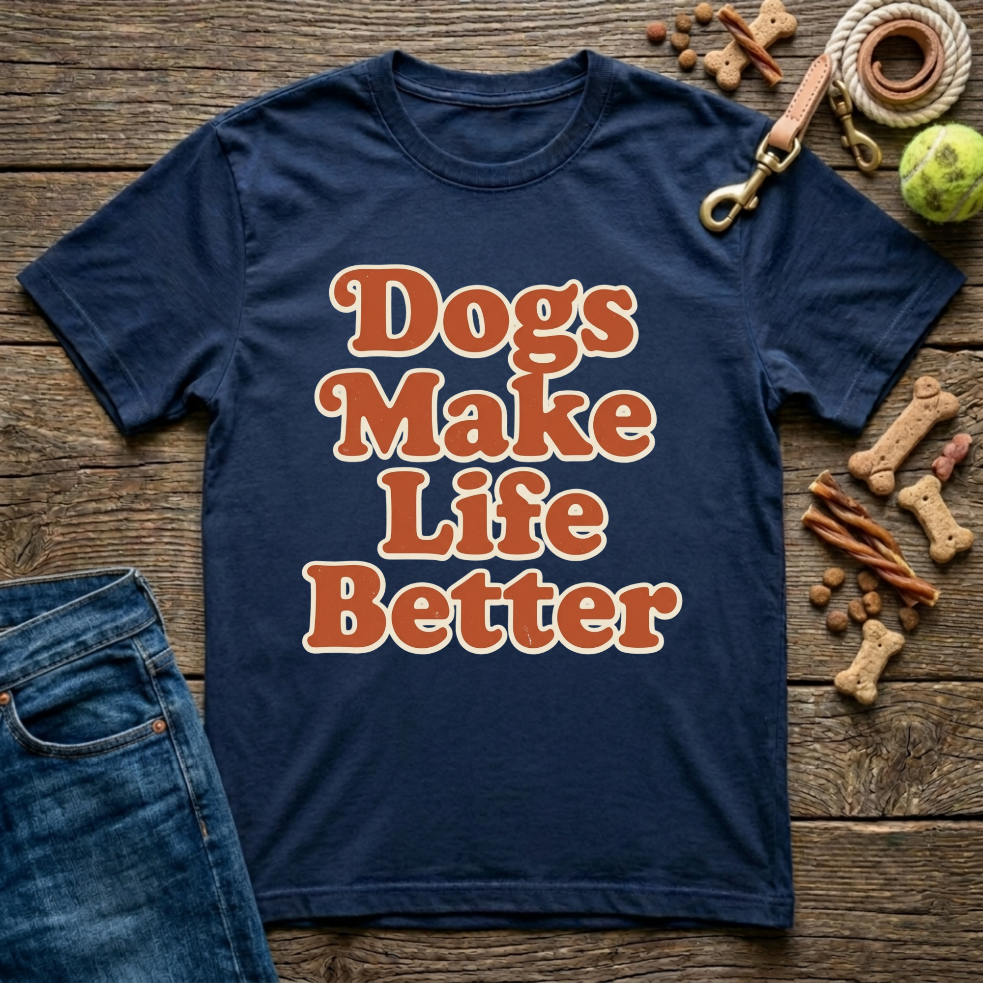 Dogs Make Life Better T-Shirt