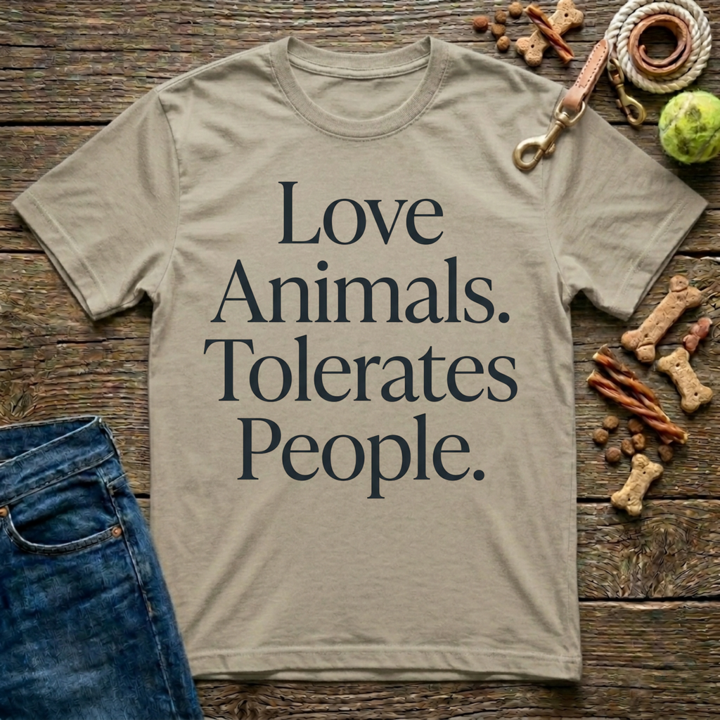 Loves Animals. Tolerates People T-Shirt