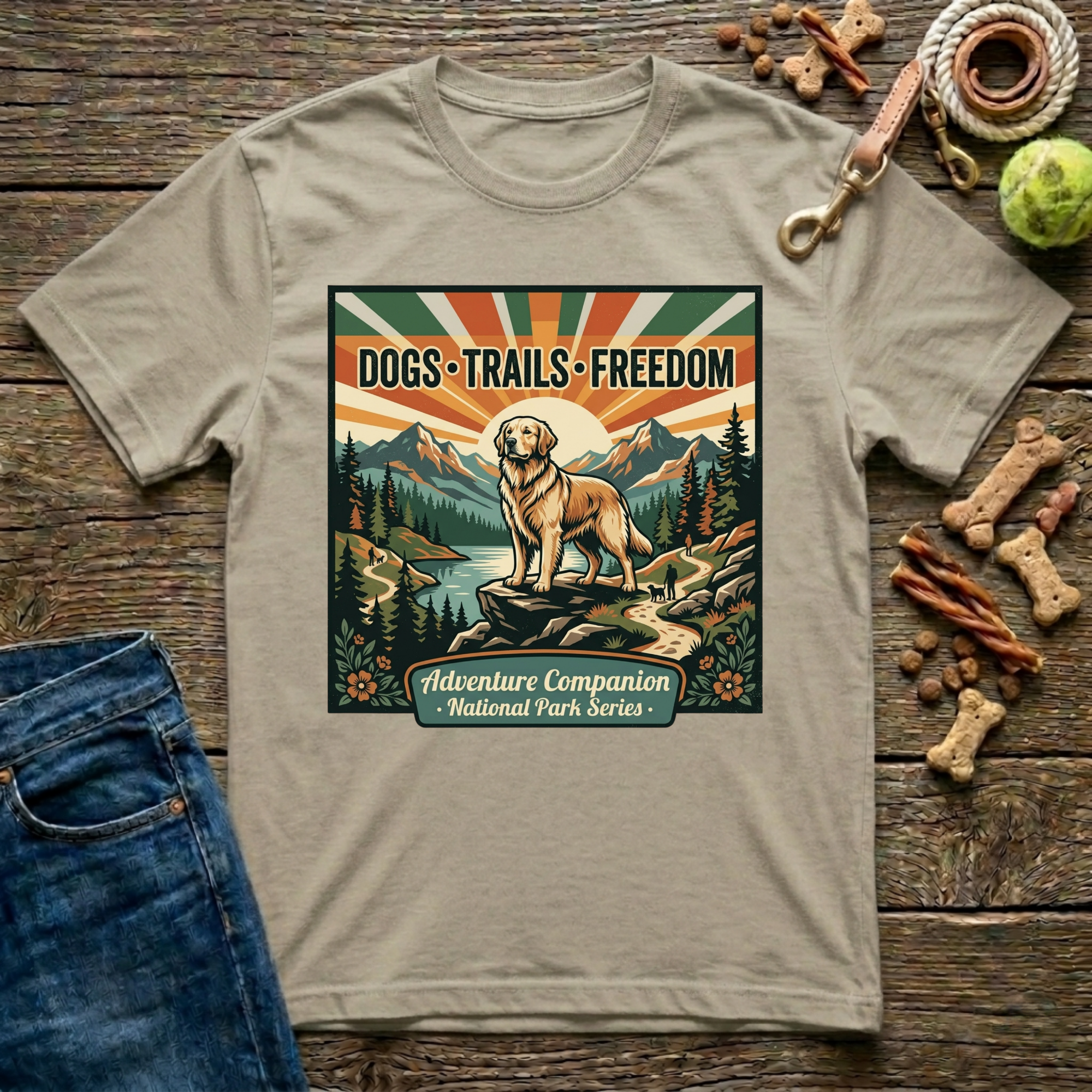 Dog, Trails, Freedom T-Shirt