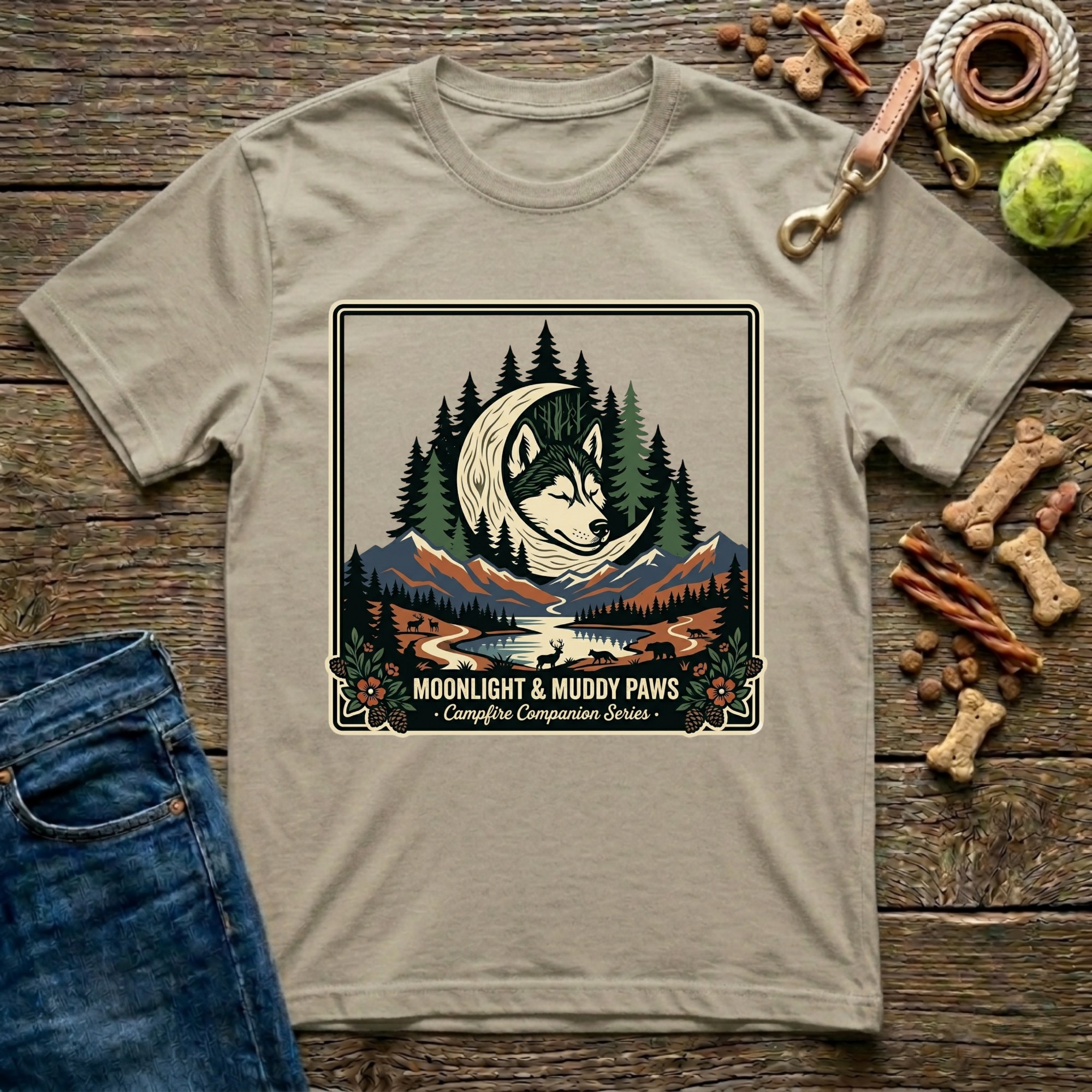 Moonlight & Muddy Paws T-Shirt