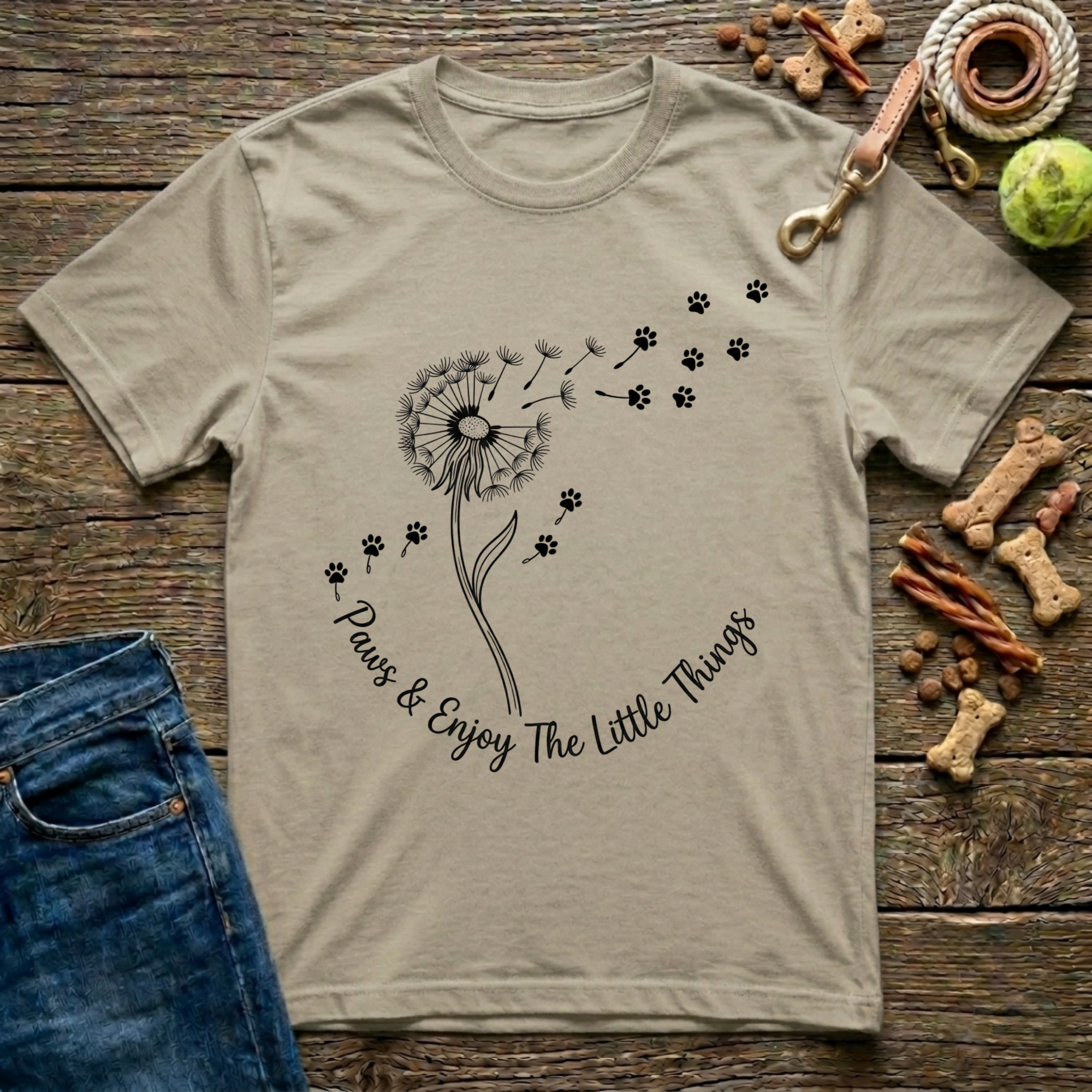 Paws & Enjoy The Little Things T-Shirt